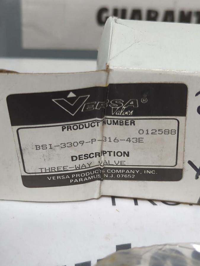 VERSA VALVES,BSI-3309-P-316-43E,PNEUMATIC 3-WAY DIRECTIONAL VALVE NOS