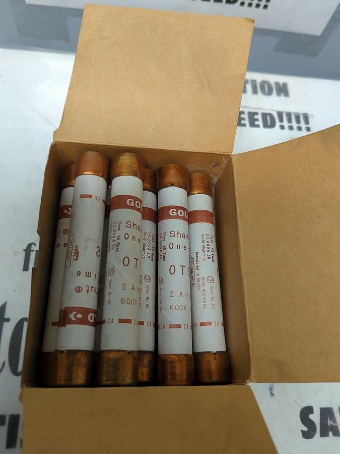 GOULD SHAWMUT,OTS2,ONE TIME FUSE BOX OF 7 NOS