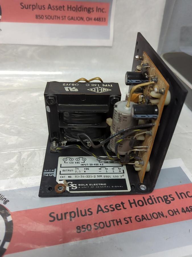 Used SOLA,83-24-225-2,POWER SUPPLY 120-240VAC 2.5 AMP PRE-OWNED