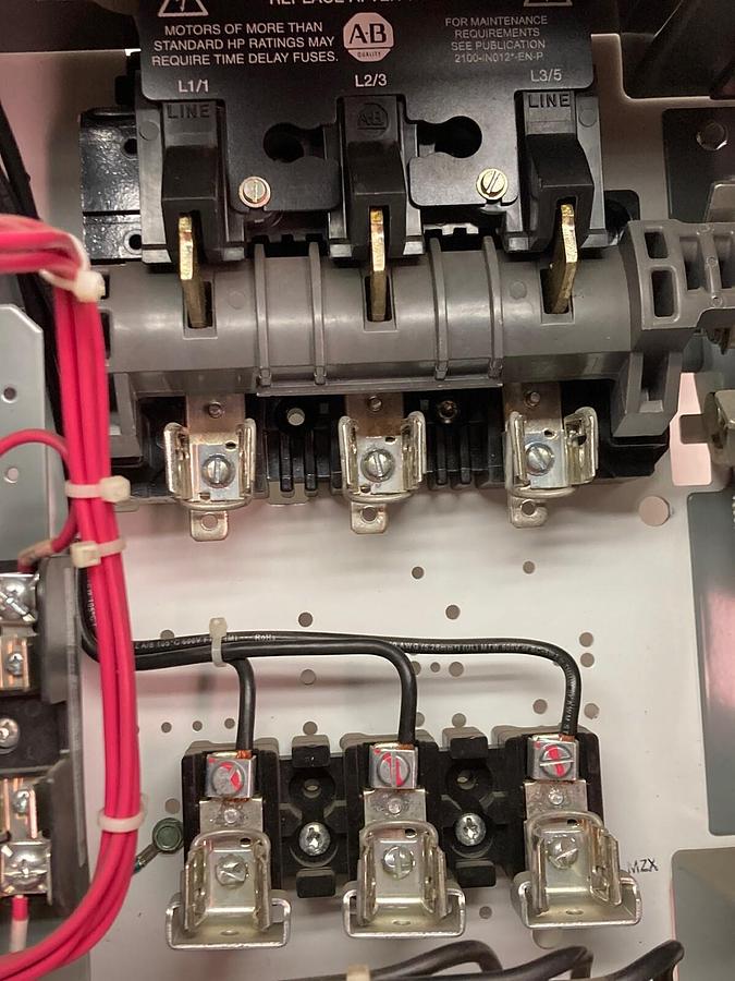 Used Allen-Bradley,2100 2112,Size 1 Fused MCC 12 Inch Starter Bucket