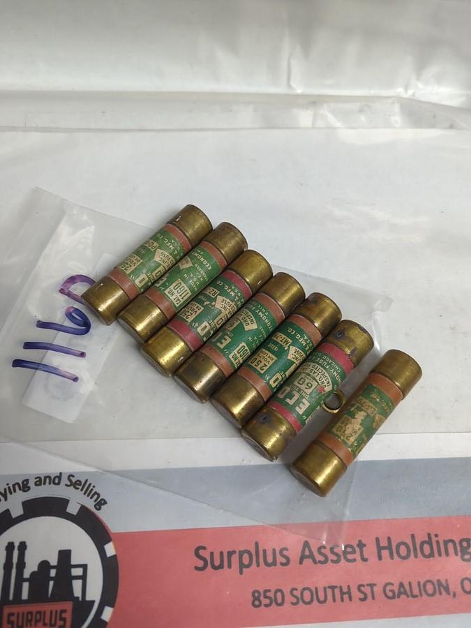 Used ECO,1160,ONE-TIME 60 AMP FUSE LOT OF 7 PRE-OWNED