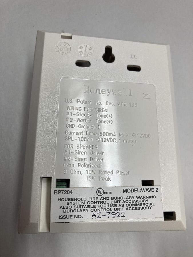 Honeywell,Wave2,Two Tone Siren