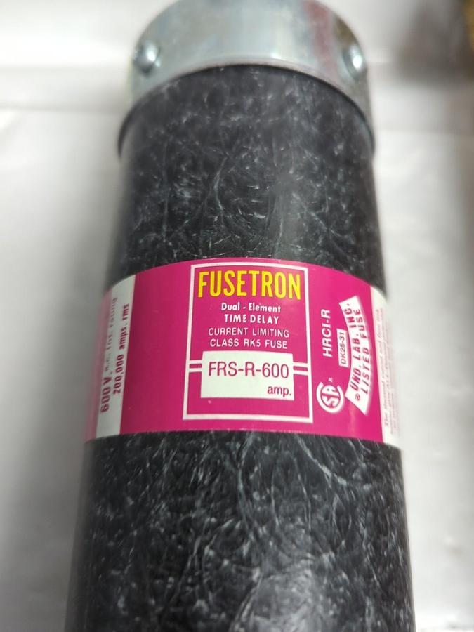 COOPER BUSSMANN,FRS-R-600,FUSETRON 600 AMP FUSE NOS