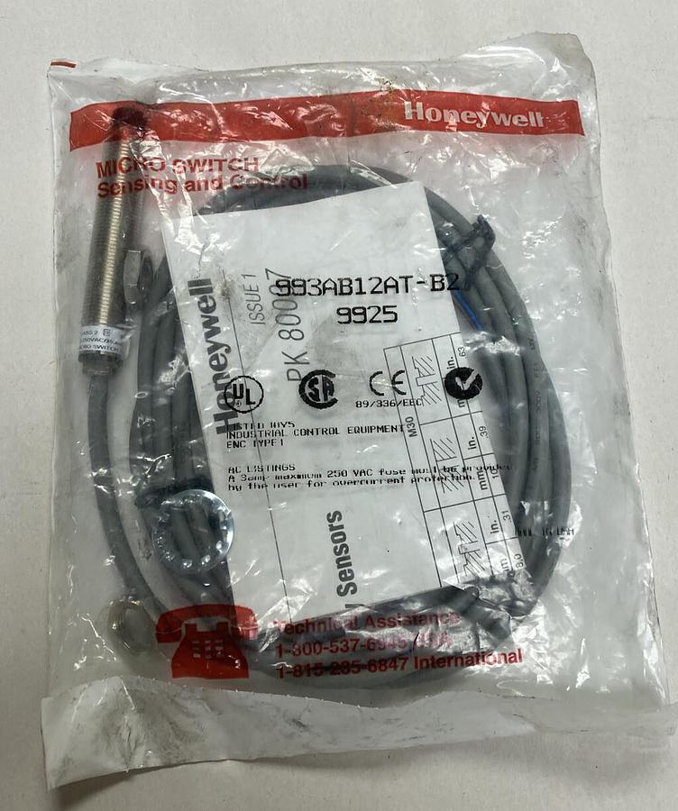 Used Honeywell,993AB12AT-B29925,Proximity Switch New Sealed