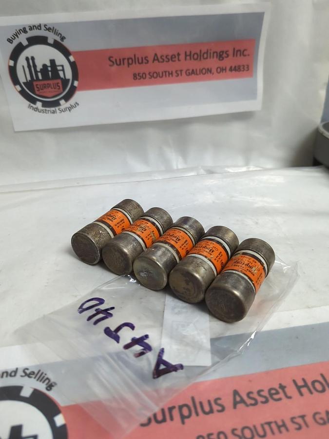 Used GOULD SHAWMUT,A4J40,AMP-TRAP 40 AMP FUSE LOT OF 5 PRE-OWNED