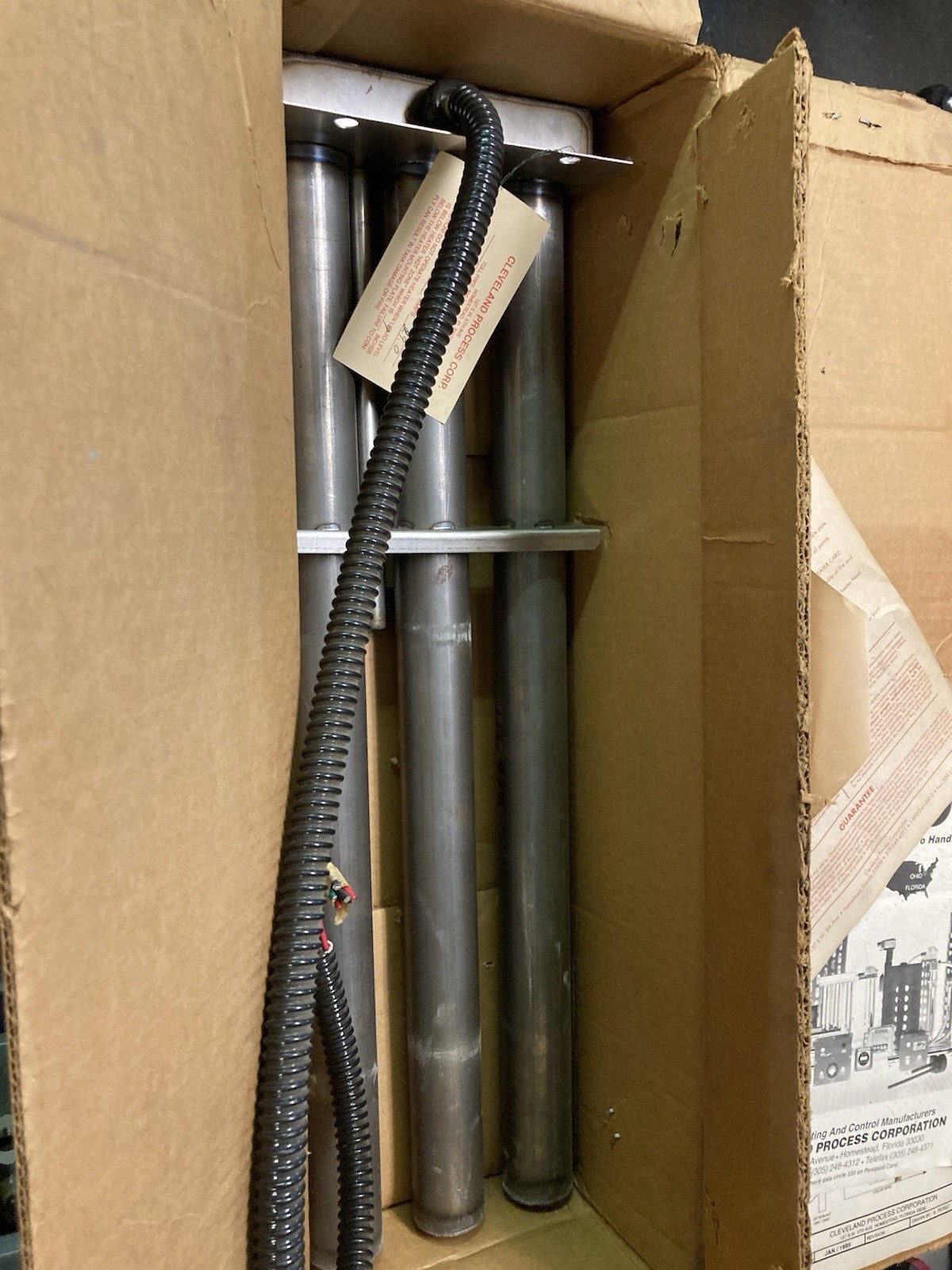 Used Cleveland Process Corp,Model WC12218-A,3-Phase Immersion Heater 240V 29A 12000W