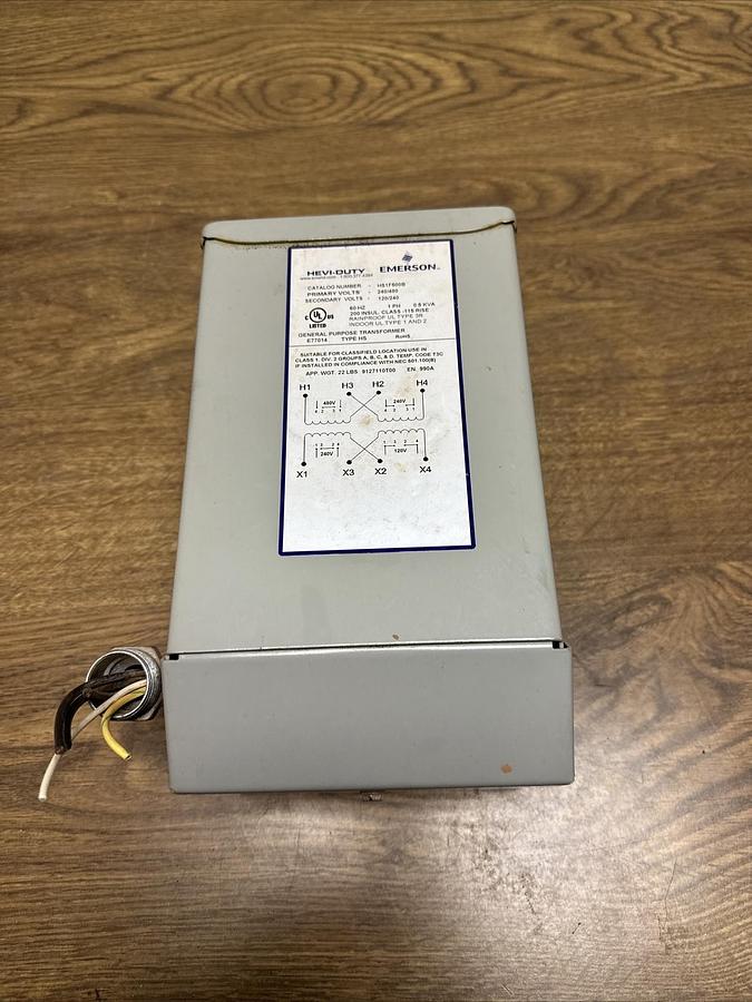Used Emerson,HS1F500B,General Purpose Transformer