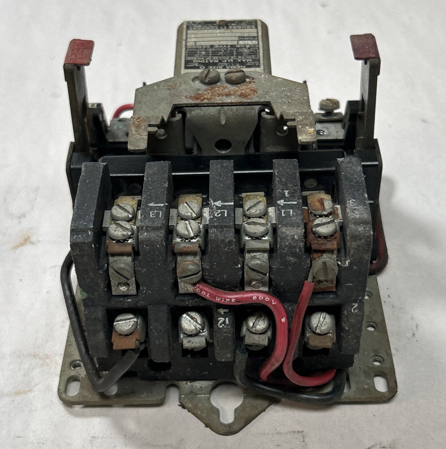 Used SQUARE D,8536-BG2,MOTOR STARTER SIZE 0 15A 600V