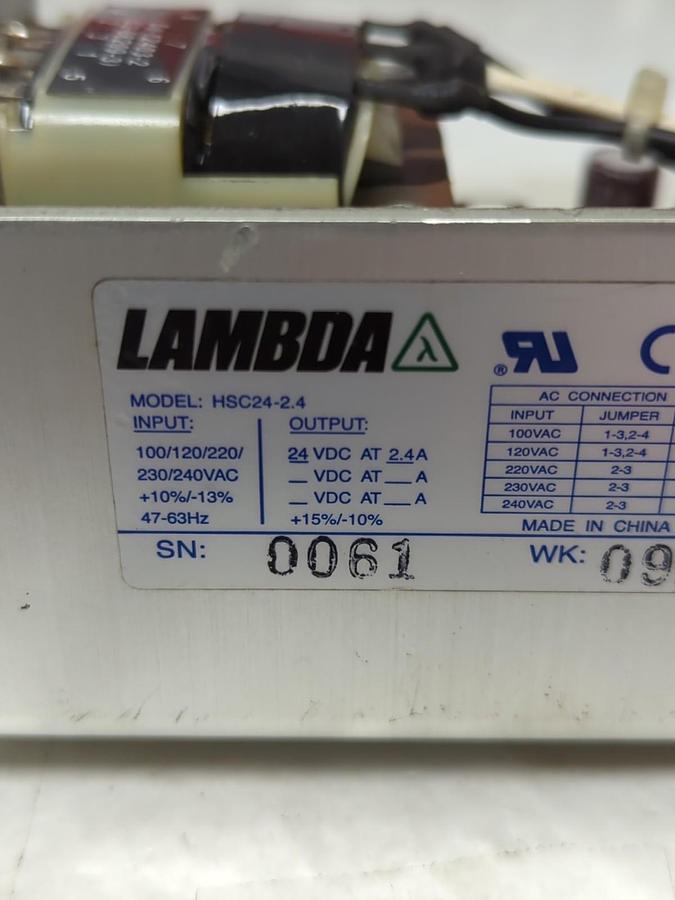 Used LAMBDA,HSC24-2-4,POWER SUPPLY PRE-OWNED