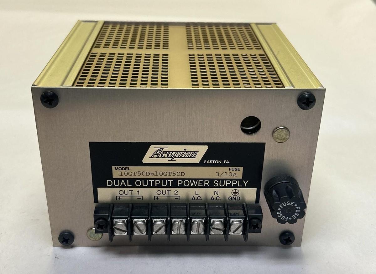 ACOPIAN,10GT50D,DUAL OUTPUT POWER SUPPLY NOS