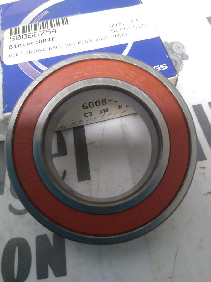 NACHI,6008-2NSE9,RUBBER SEALED BALL BEARING NOS