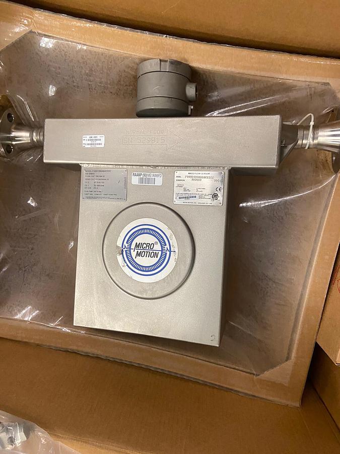 Used Micro Motion,F100S128SABAEZZZZ,1 INCH Mass Flow Sensor 17.3V 160mA