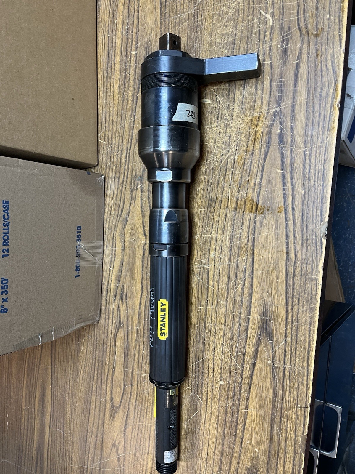 Used STANLEY,E55LB4-623,E-55 SERIES INLINE LEVER NUTRUNNER 1" DRIVE TORQUE 623Nm