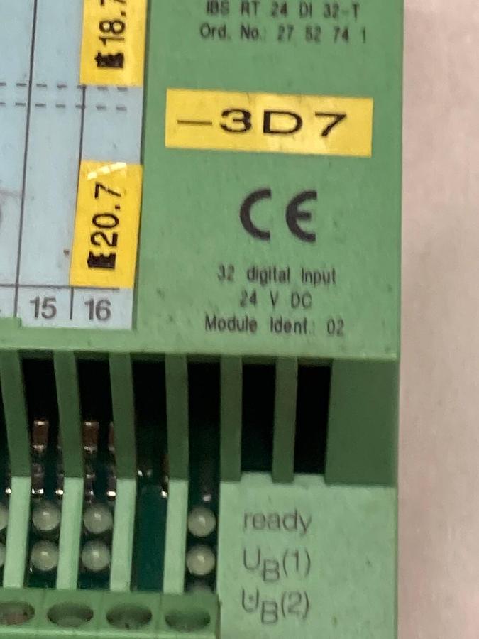 Used Phoenix Contact,IBS RT 24 DI 32-T,Digital Input Module 24vdc