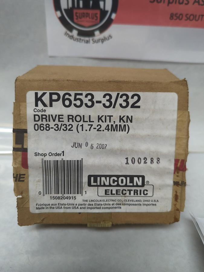 LINCOLN ELECTRIC,KP653-3/32,DRIVE ROLLER KIT KN 068-3/32 (1.7-2.4MM) NOS