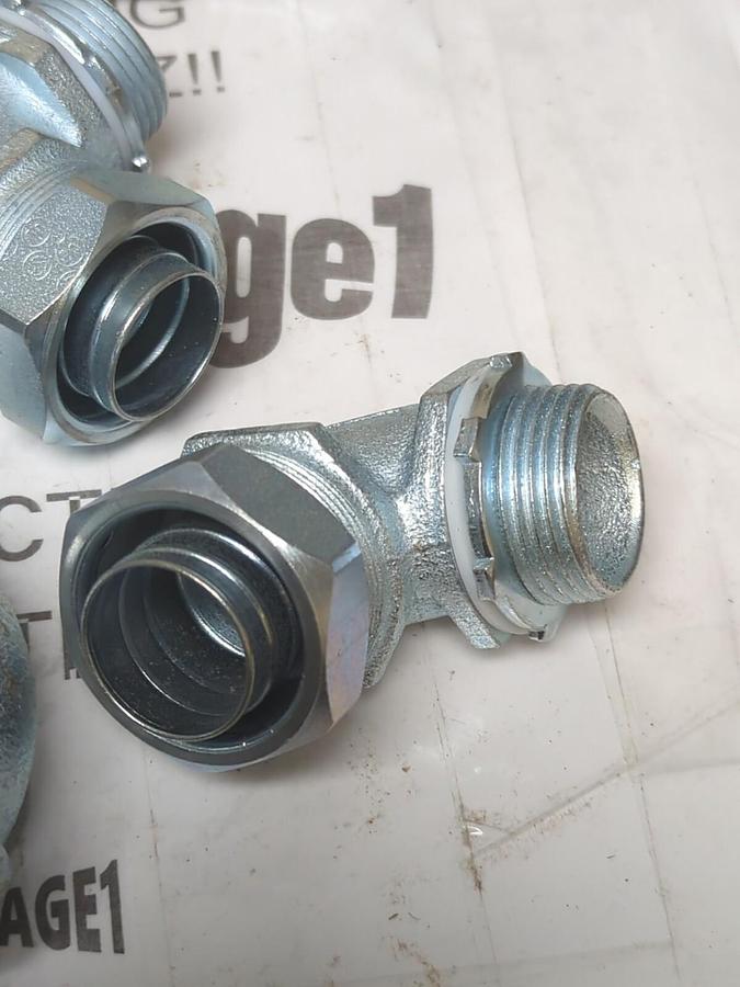 APPLETON,ST90100,1 INCH 90 DEG LIQUID TIGHT CONDUIT CONNECTORS BOX OF 5 NEW