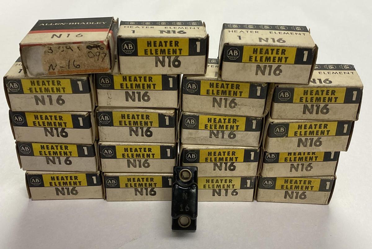 ALLEN BRADLEY,N16,OVERLOAD RELAY HEATER ELEMENT LOT OF 19 NOS