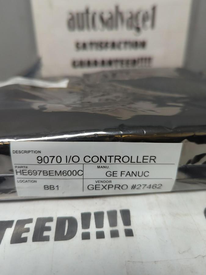 Used HORNER GE FANUC,HE697BEM600C 9070,I/O CONTROLLER REFURBISHED