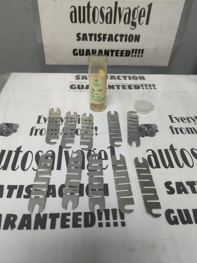 CHASE-SHAWMUT,RL-100,FUSE RENEWAL LINKS 100 AMP/250V LOT OF 10 NOS