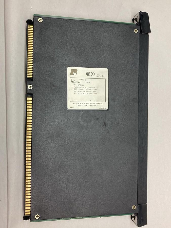Used Reliance Electric,57435-G,Automax 7010 Processor J-3650
