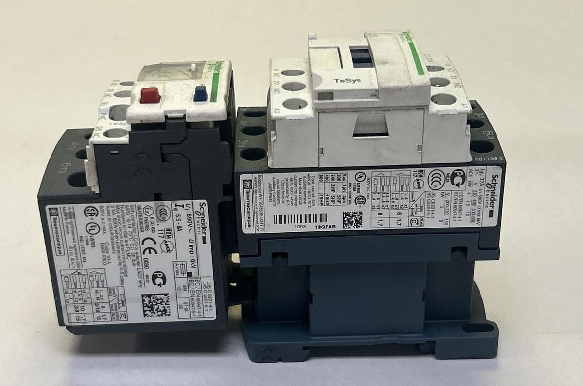 Used SCHNEIDER ELECTRIC,LC1D18,CONTACTOR