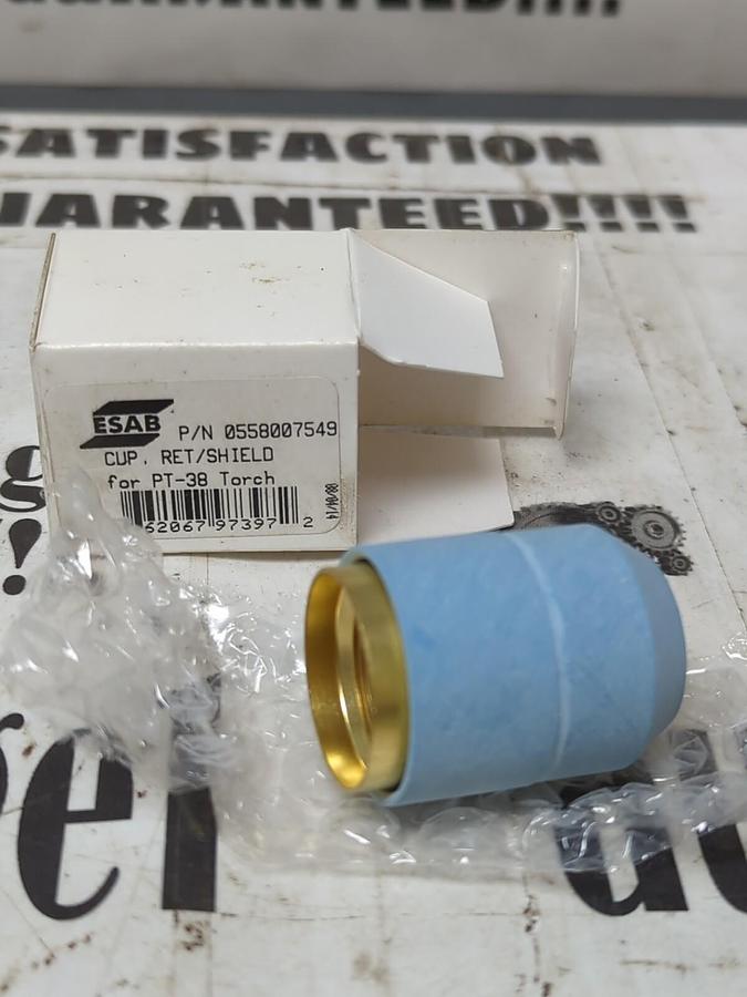 ESAB,0558007549 PT-38,PLASMA CUTTING TORCH CUP/SHIELD NOS