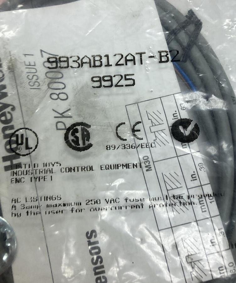 Used Honeywell,993AB12AT-B29925,Proximity Switch New Sealed