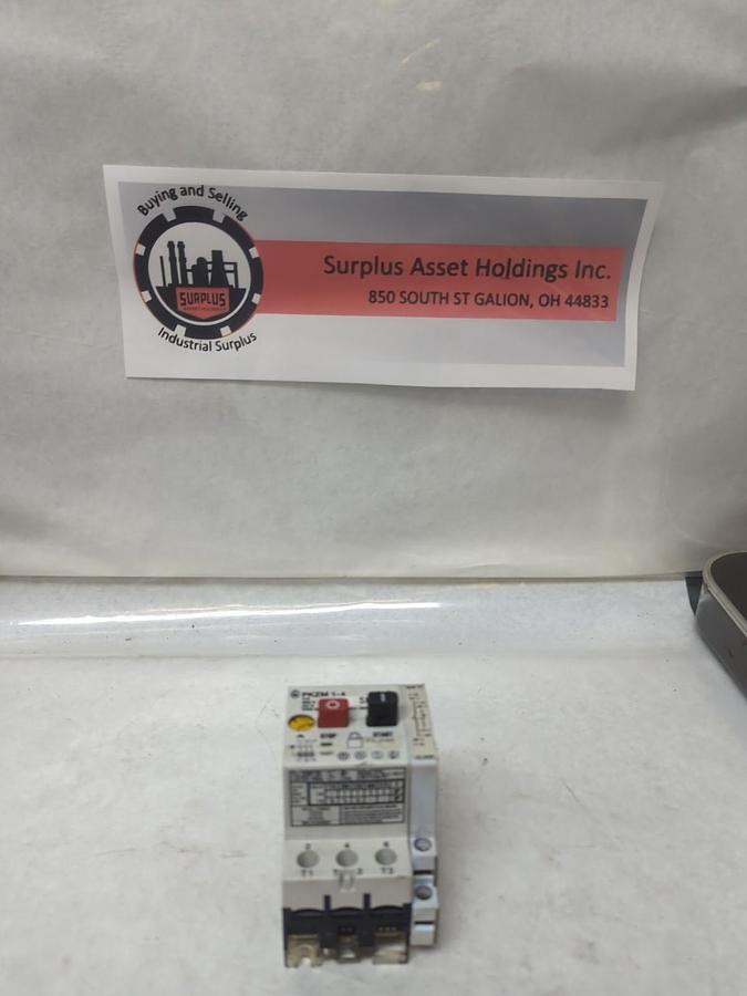 Used MOELLER,PKZM 1-4,MANUAL MOTOR STARTER WITH NHi 11 AUX 660V 4 AMP PRE-OWNED