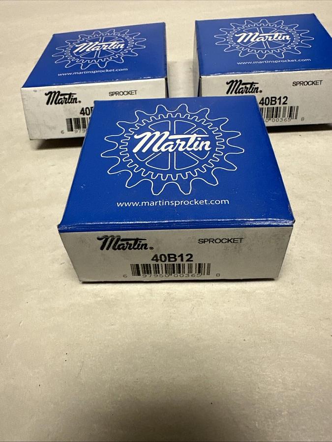 Used Martin,40B12,Sprocket LOT of 3