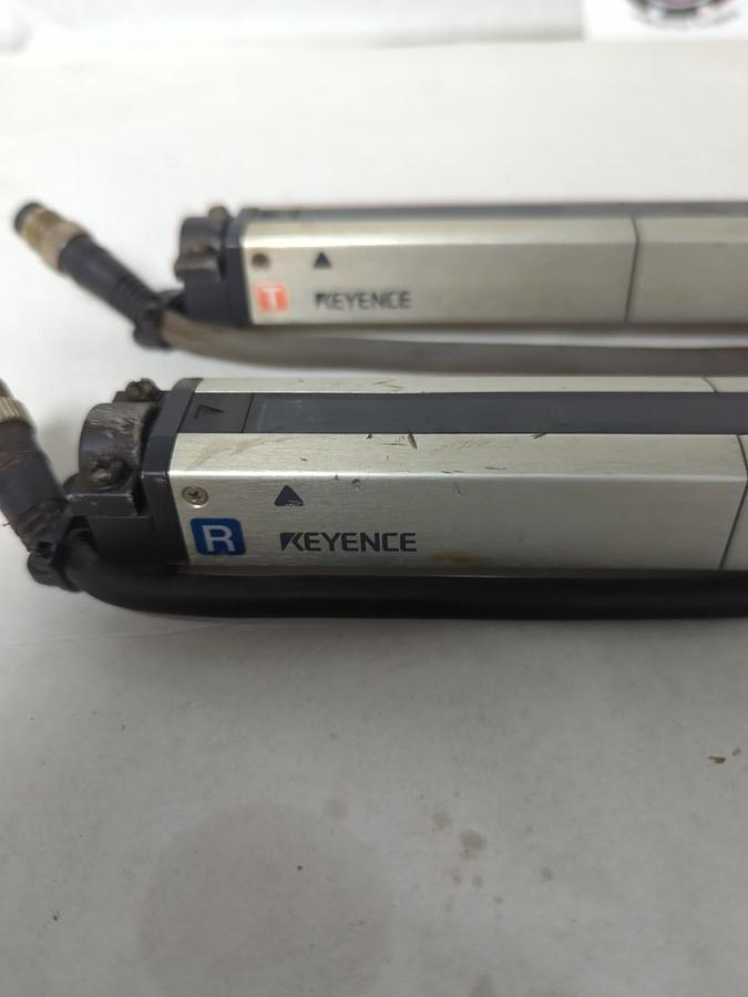 Used KEYENCE,PJ-V41T-PJ-V41R,LIGHT CURTAIN TRANSMITTER & RECEIVER SET USED