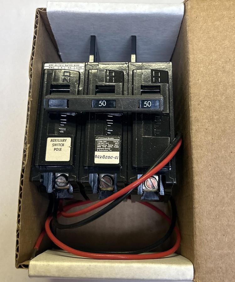 ITE,BQ2B050,CIRCUIT BREAKER 50A 120/240 2P NOS
