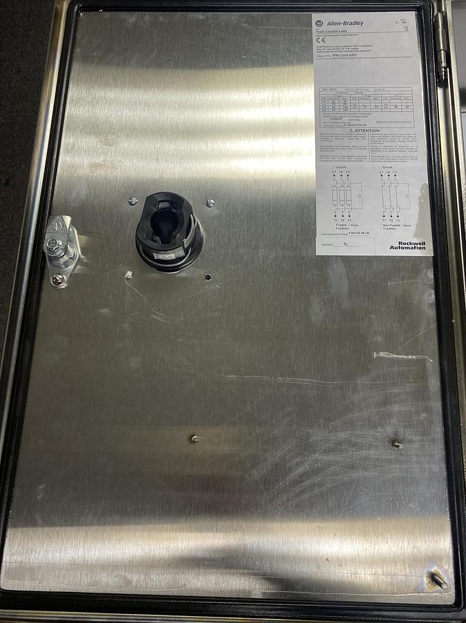 ALLEN BRADLEY,194R-CN200P3-989,SER A SS SAFETY DISCONNECT SWITCH 200A NEW