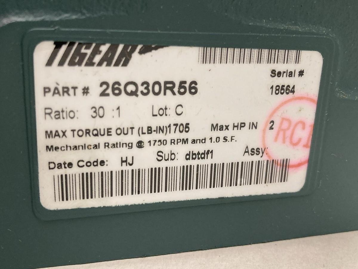 Dodge Tigear,26Q30R56,Gear Reducer Ratio 30:1 2Hp 1750rpm