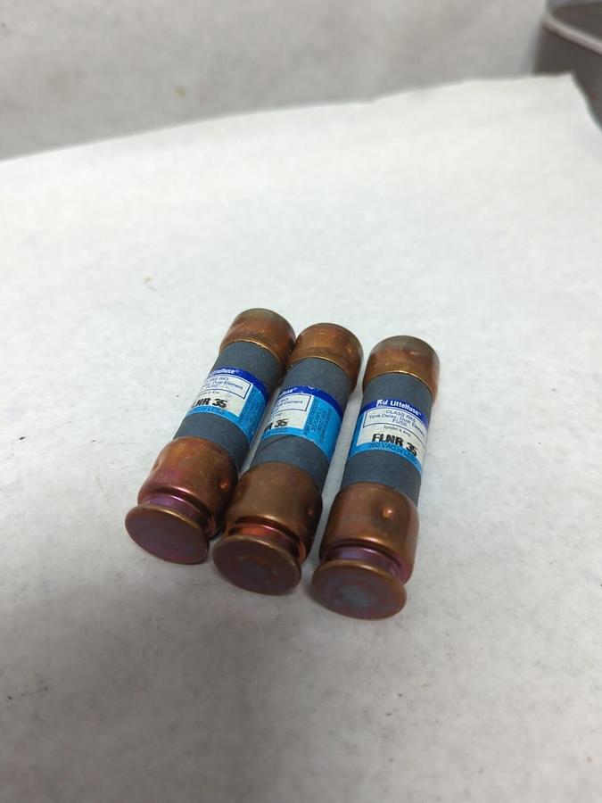 Used LITTELFUSE,FLNR-35,CLASSRK5 FUSE 35 AMP LOT OF 3 PRE-OWNED
