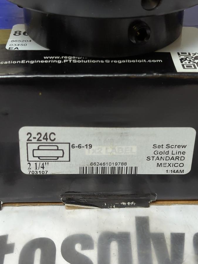 SEALMASTER,2-24C,BALL INSERT BEARING CYLINDRICAL BORE 2-1/4 INCH NOS