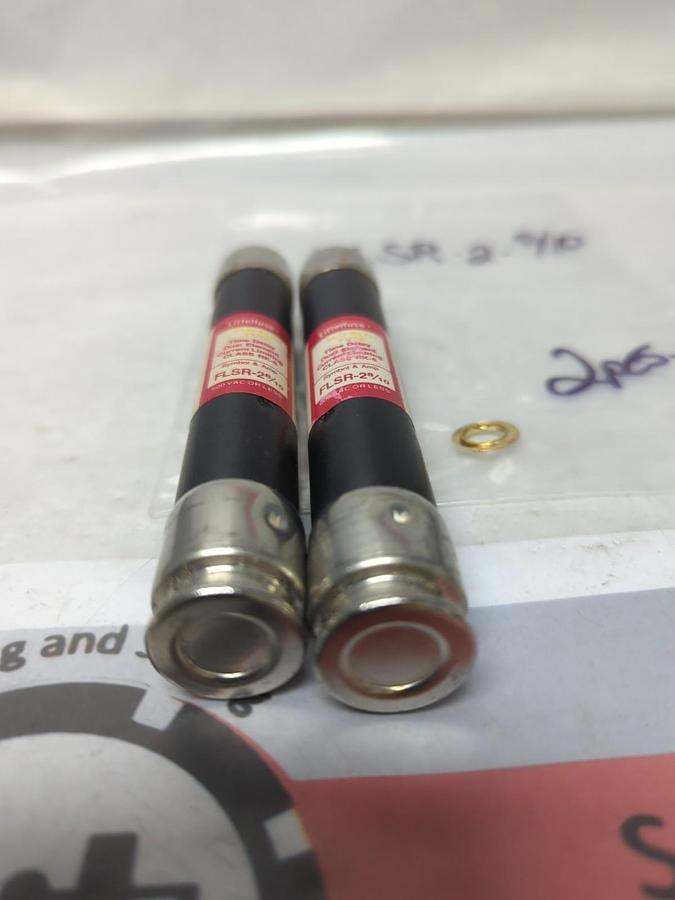 Used LITTELFUSE,FRS-R-2-8/10,SLO-BLO 2-8/10 AMP FUSE LOT OF 2 PRE-OWNED