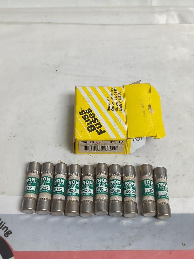 COOPER BUSSMANN,FNQ-20,TRON 20 AMP FUSES BOX OF 10 NOS