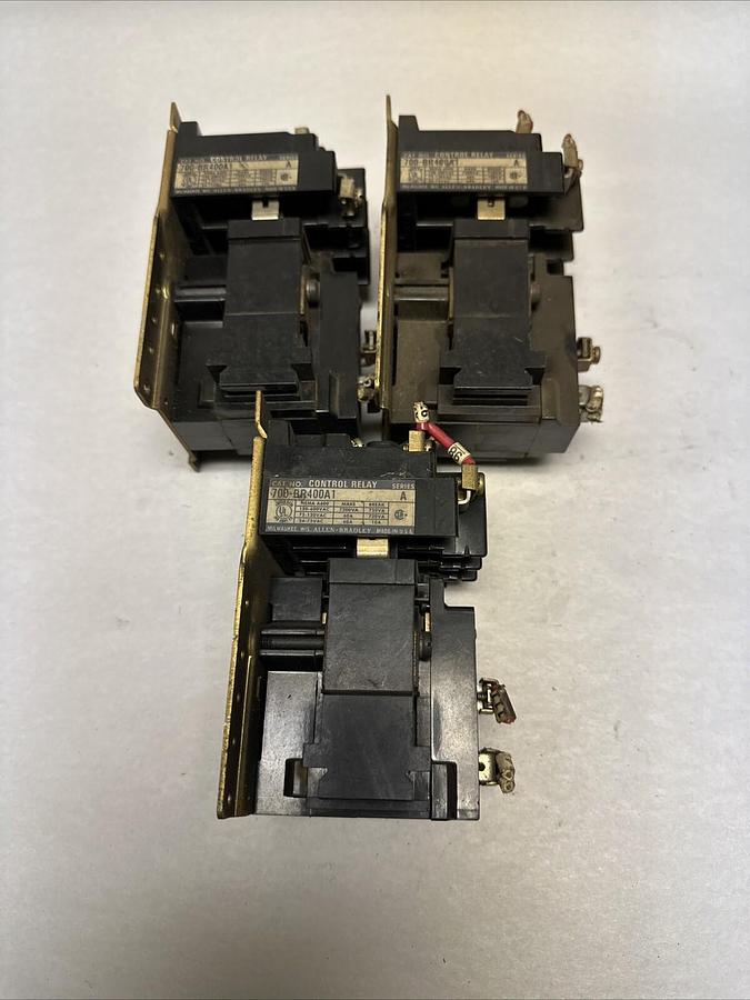 Used Allen-Bradley,700-BR400A1,AC Control Relay LOT of 3