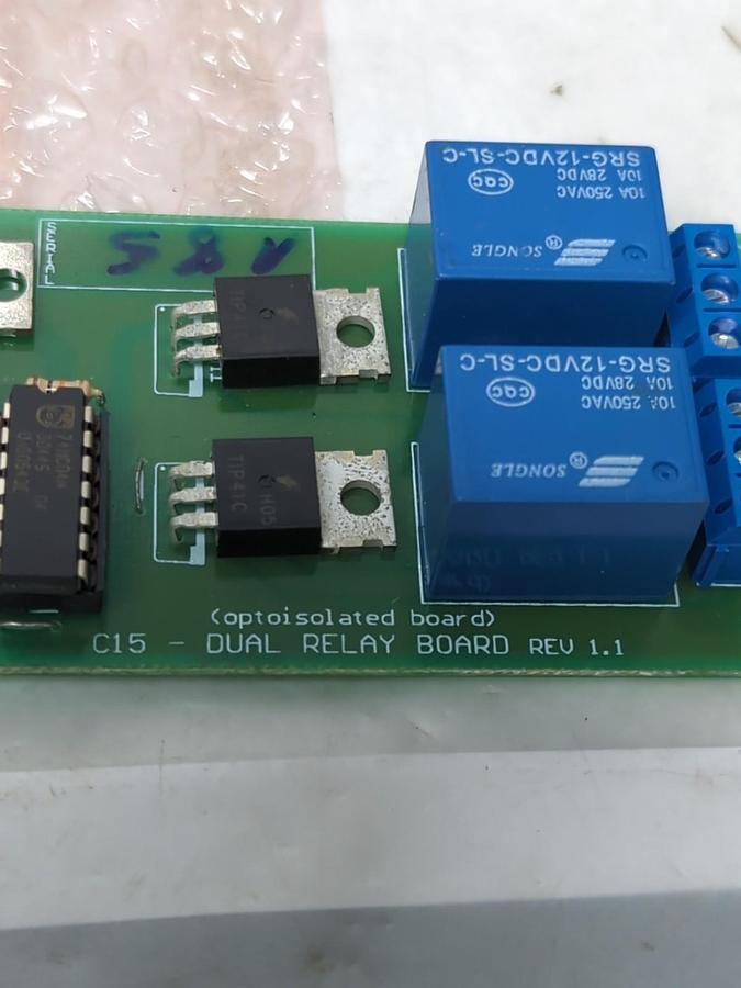 CNC,C15 RELAY BOARD REV 1.1 NOS