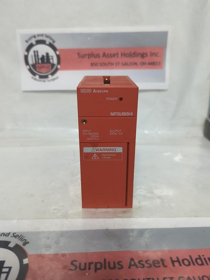 Used MITSUBISHI,A1S61PN,POWER SUPPLY UNIT PRE-OWNED