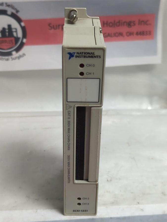 Used NATIONAL INSTRUMENTS,185696A-01,SCXI-1321 REV 5 300V CAN-CHAN 300V CHAN-EARTH
