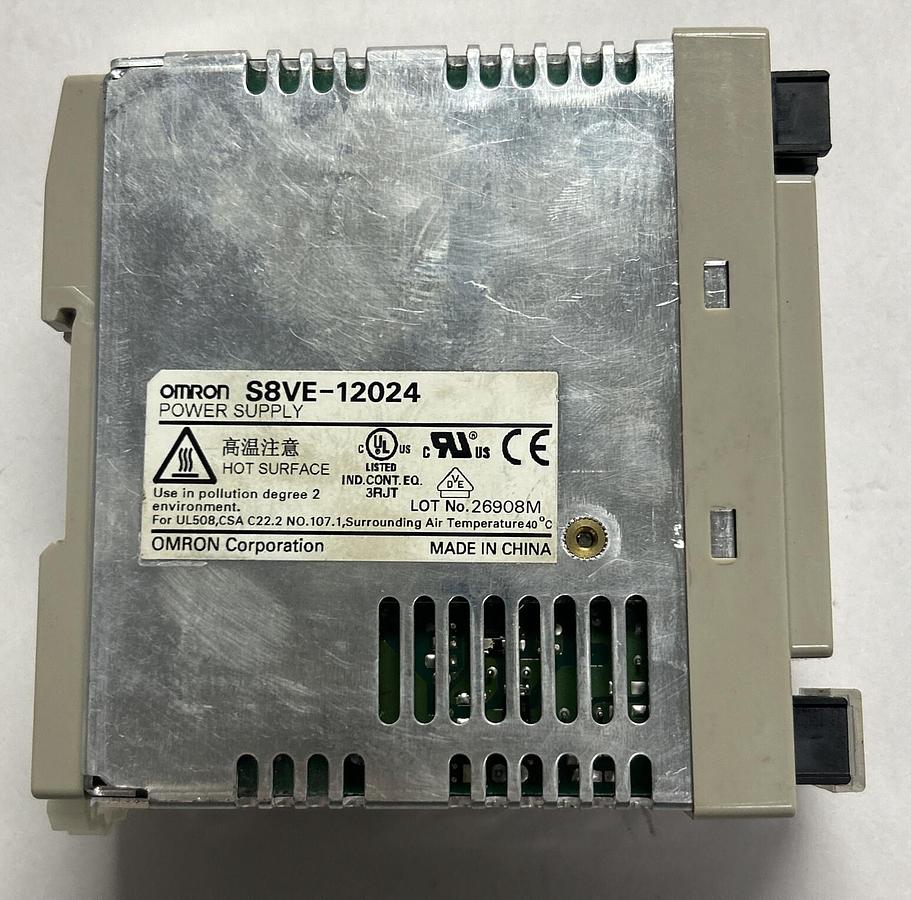 Used OMRON,S8VE-12024,POWER SUPPLY 5A 24VDC 100-240VAC