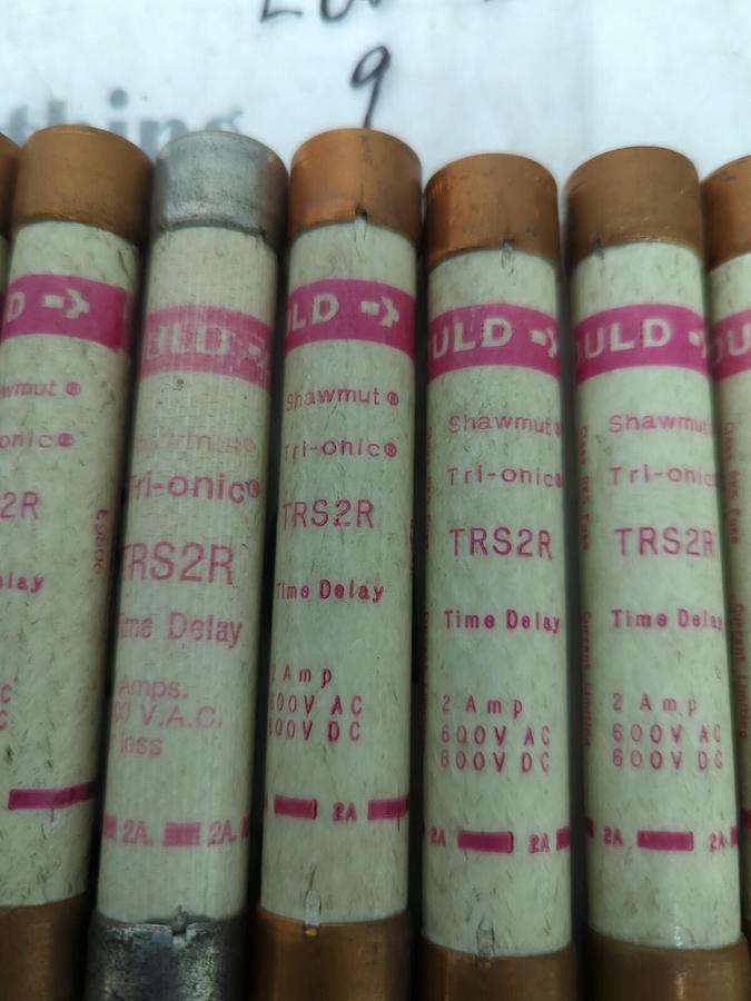 GOULD SHAWMUT,TRS2R,TRI-ONIC FUSE LOT OF 9 NOS