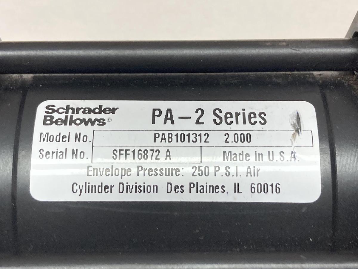 Used Parker,PAB108141,Air Cylinder PA-2 Series 2.00" Stroke 250 PSI