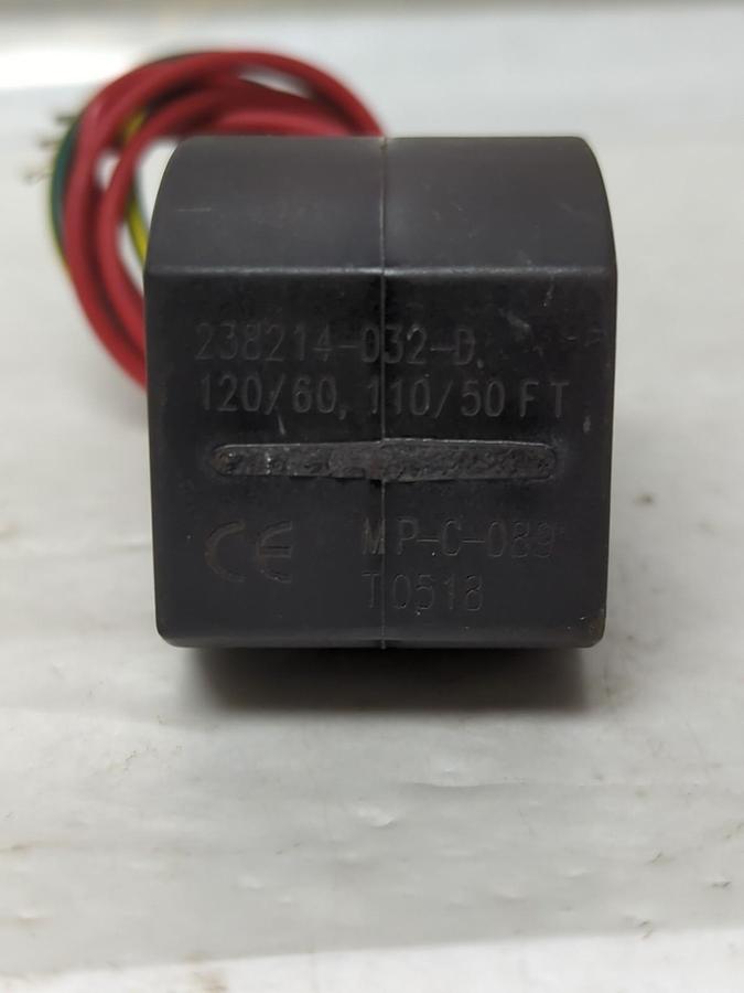 Used ASCO,238214-032-D,SOLENOID VALVE 120/60 110/50 FT PRE-OWNED