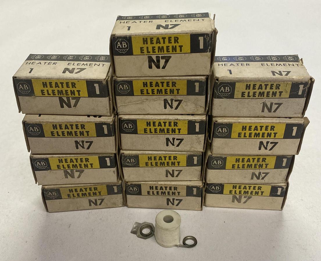 ALLEN BRADLEY,N7,OVERLOAD RELAY HEATER ELEMENT LOT OF 13 NOS