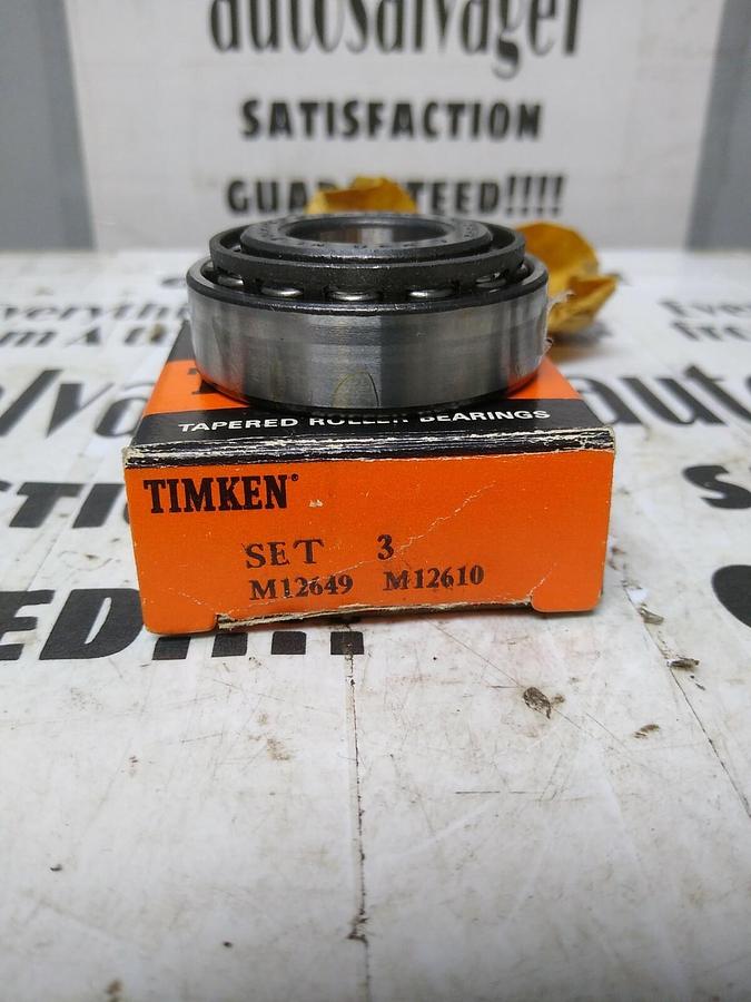 TIMKEN,SET #3 M12649-M12610,COMPLETE BEARING NOS