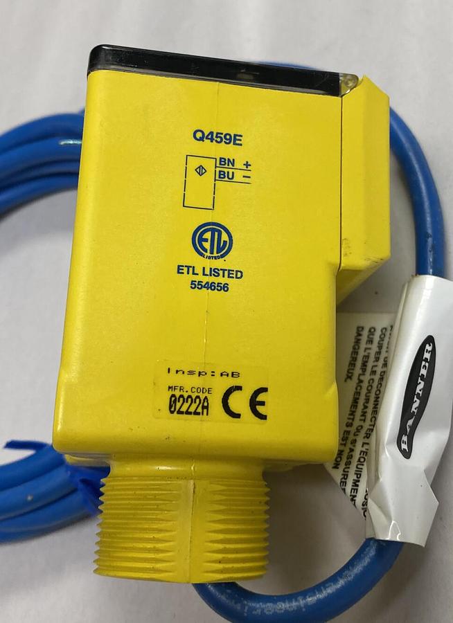 Banner,Q459E,Intrinsically Safe DC Sensor 37625 NEW