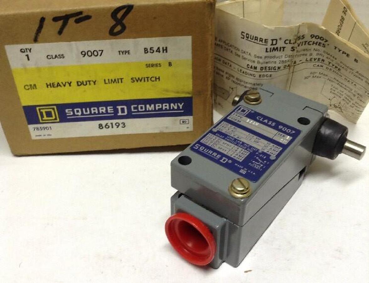 Square D,9007 B54H,Heavy Duty Limit Switch