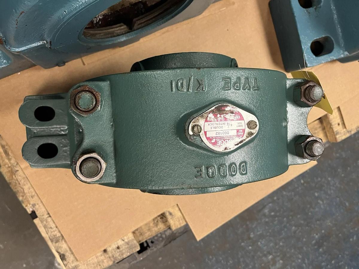 Used DODGE,060182,TYPE K/DI NON EXPANSION PILLOW BLOCK BEARING 4-7/16" BORE